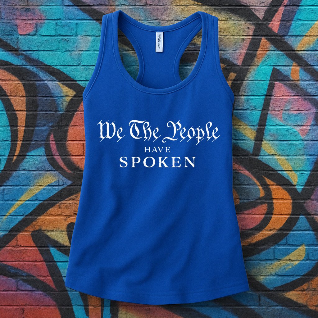 We The People Have Spoken Won Reelect Trump Wins Womens Tank Top