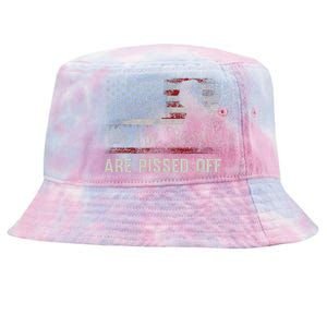 We The People Are Pissed Off Us America Flag Trump Tie-Dyed Bucket Hat