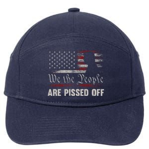 We The People Are Pissed Off Us America Flag Trump 7-Panel Snapback Hat