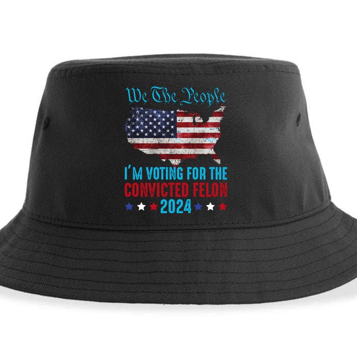 We The People Are Voting For The Felon Trump 2024 Sustainable Bucket Hat