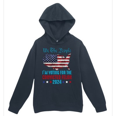 We The People Are Voting For The Felon Trump 2024 Urban Pullover Hoodie