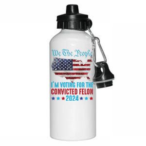 We The People Are Voting For The Felon Trump 2024 Aluminum Water Bottle