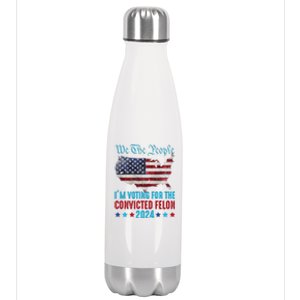 We The People Are Voting For The Felon Trump 2024 Stainless Steel Insulated Water Bottle