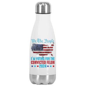 We The People Are Voting For The Felon Trump 2024 Stainless Steel Insulated Water Bottle