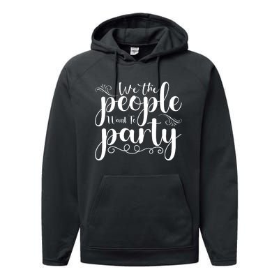 We The People Party Performance Fleece Hoodie