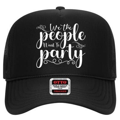 We The People Party High Crown Mesh Back Trucker Hat