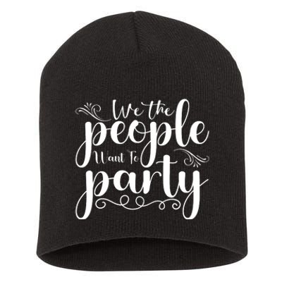 We The People Party Short Acrylic Beanie