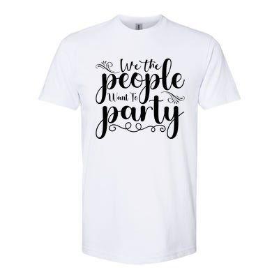 We The People Party Softstyle CVC T-Shirt