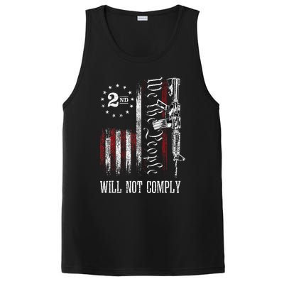 We The People Will Not Comply Ar15 Pro Gun Rights 2a PosiCharge Competitor Tank