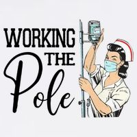 Working The Pole Funny Er Nurse Life Emergency Room Nursing Gift Sustainable Bucket Hat