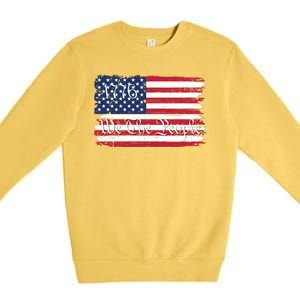 We The People 1776 Patriotic American Conservative US Constitution American Premium Crewneck Sweatshirt