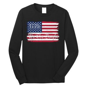 We The People 1776 Patriotic American Conservative US Constitution American Long Sleeve Shirt