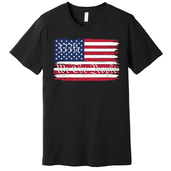 We The People 1776 Patriotic American Conservative US Constitution American Premium T-Shirt