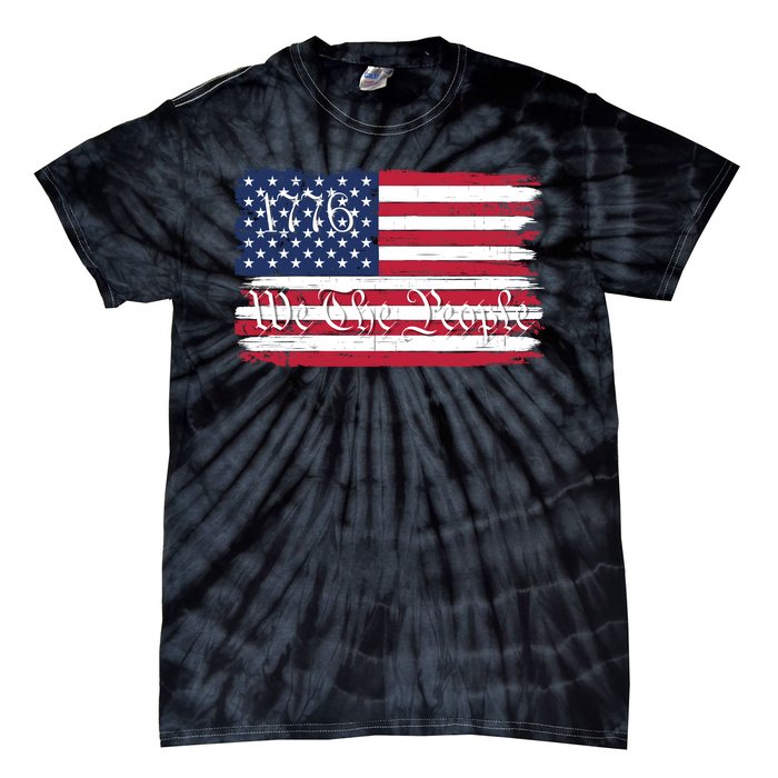 We The People 1776 Patriotic American Conservative US Constitution American Tie-Dye T-Shirt