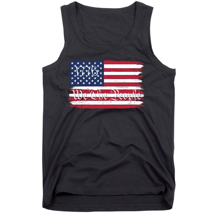 We The People 1776 Patriotic American Conservative US Constitution American Tank Top