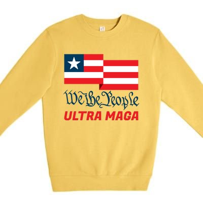 We The People Ultra MAGA Trump 2024 Anti Biden Premium Crewneck Sweatshirt