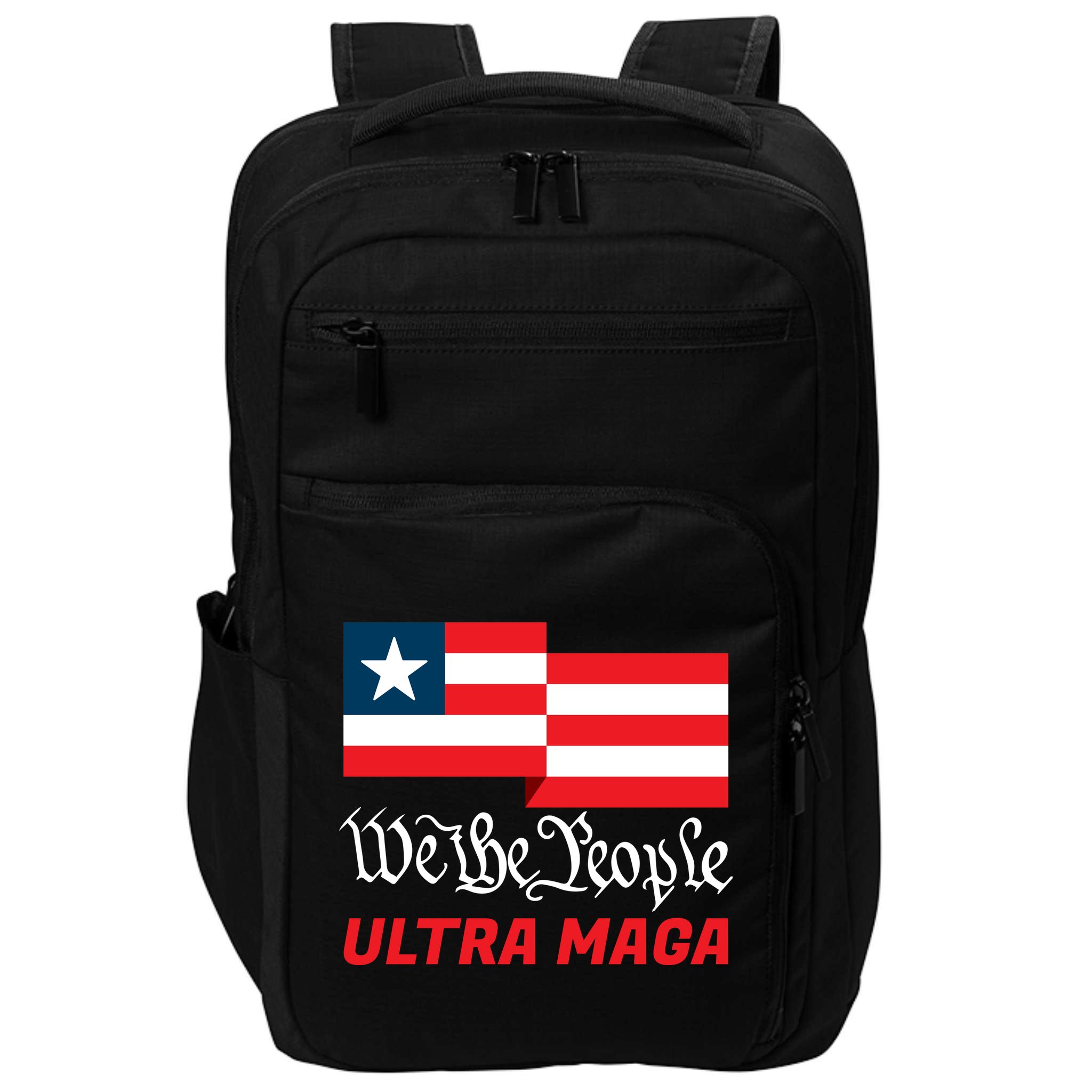 We The People Ultra MAGA Trump 2024 Anti Biden Impact Tech Backpack