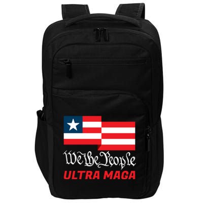 We The People Ultra MAGA Trump 2024 Anti Biden Impact Tech Backpack