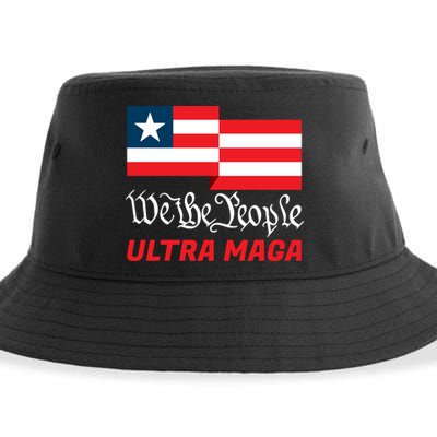 We The People Ultra MAGA Trump 2024 Anti Biden Sustainable Bucket Hat