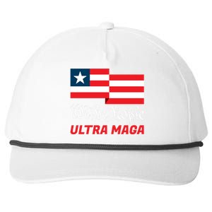 We The People Ultra MAGA Trump 2024 Anti Biden Snapback Five-Panel Rope Hat