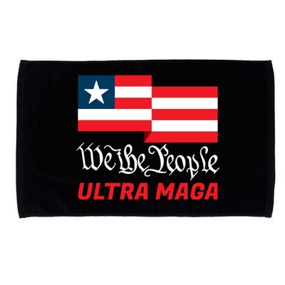 We The People Ultra MAGA Trump 2024 Anti Biden Microfiber Hand Towel