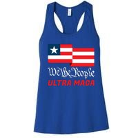 We The People Ultra MAGA Trump 2024 Anti Biden Women's Racerback Tank