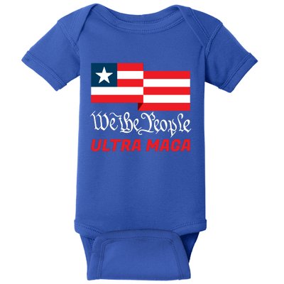 We The People Ultra MAGA Trump 2024 Anti Biden Baby Bodysuit