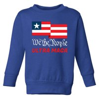 We The People Ultra MAGA Trump 2024 Anti Biden Toddler Sweatshirt