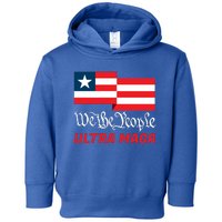 We The People Ultra MAGA Trump 2024 Anti Biden Toddler Hoodie