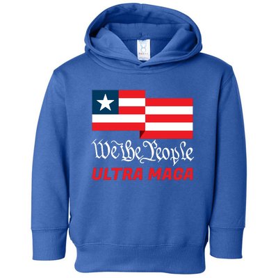 We The People Ultra MAGA Trump 2024 Anti Biden Toddler Hoodie