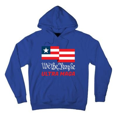 We The People Ultra MAGA Trump 2024 Anti Biden Tall Hoodie