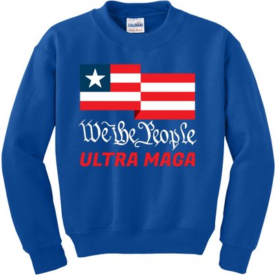 We The People Ultra MAGA Trump 2024 Anti Biden Kids Sweatshirt