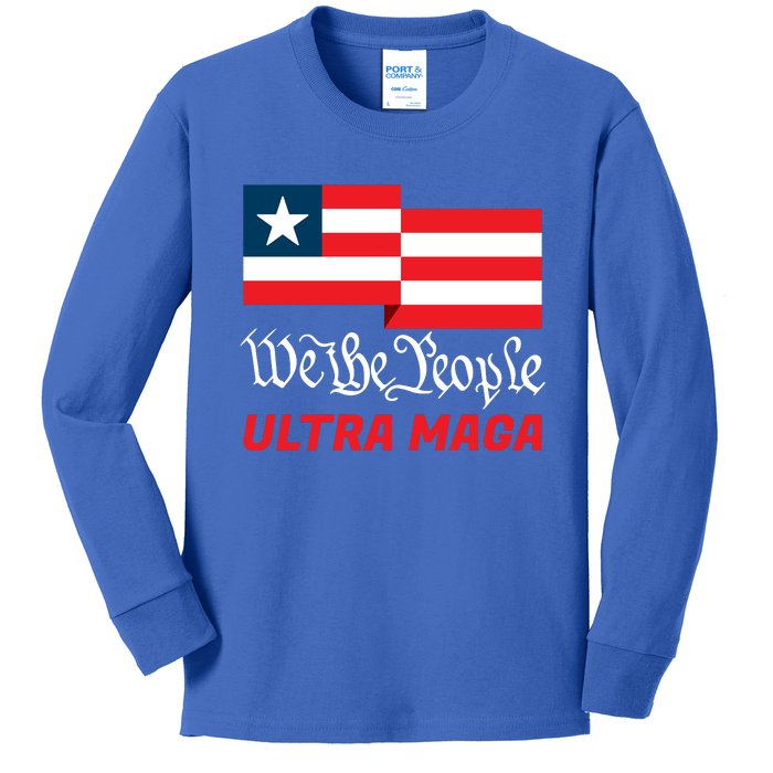 We The People Ultra MAGA Trump 2024 Anti Biden Kids Long Sleeve Shirt