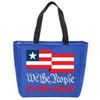 We The People Ultra MAGA Trump 2024 Anti Biden Zip Tote Bag