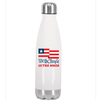 We The People Ultra MAGA Trump 2024 Anti Biden Stainless Steel Insulated Water Bottle