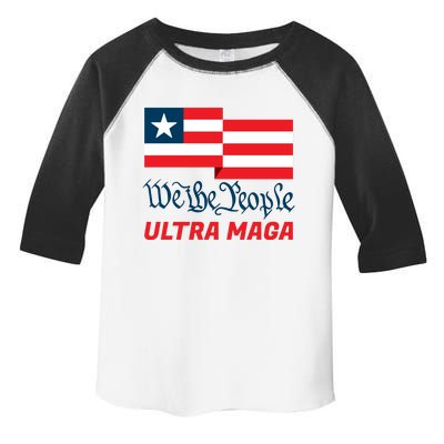 We The People Ultra MAGA Trump 2024 Anti Biden Toddler Fine Jersey T-Shirt