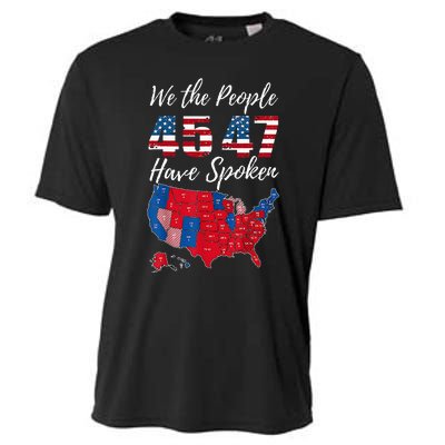 We The People Have Spoken Usa Election 2024 Map Trump 2024 Cooling Performance Crew T-Shirt