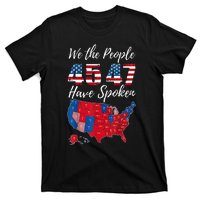 We The People Have Spoken Usa Election 2024 Map Trump 2024 T-Shirt