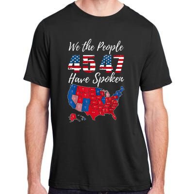 We The People Have Spoken Usa Election 2024 Map Trump 2024 Adult ChromaSoft Performance T-Shirt