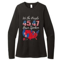 We The People Have Spoken Usa Election 2024 Map Trump 2024 Womens CVC Long Sleeve Shirt