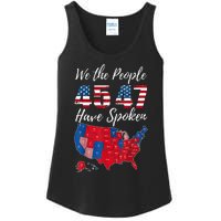 We The People Have Spoken Usa Election 2024 Map Trump 2024 Ladies Essential Tank