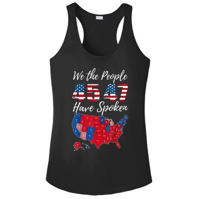 We The People Have Spoken Usa Election 2024 Map Trump 2024 Ladies PosiCharge Competitor Racerback Tank