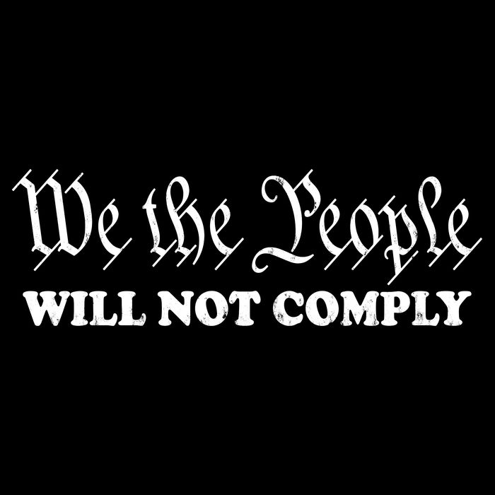 We The People Will Not Comply City Backpack