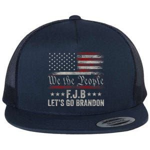 We The People, Let’s Go, Brandon Conservative Anti Liberal Flat Bill Trucker Hat