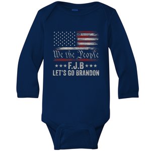 We The People, Let’s Go, Brandon Conservative Anti Liberal Baby Long Sleeve Bodysuit