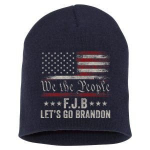 We The People, Let’s Go, Brandon Conservative Anti Liberal Short Acrylic Beanie