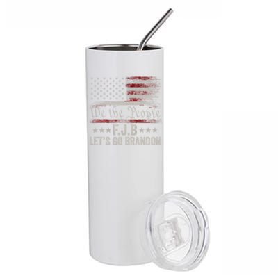 We The People, Let’s Go, Brandon Conservative Anti Liberal Stainless Steel Tumbler