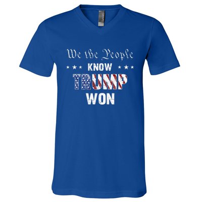 We The People Know Trump Won V-Neck T-Shirt