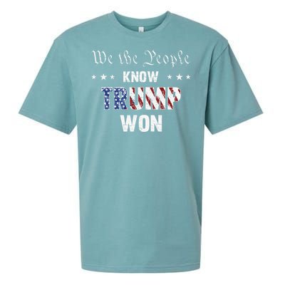 We The People Know Trump Won Sueded Cloud Jersey T-Shirt