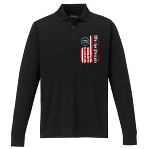 We The People Pride Performance Long Sleeve Polo